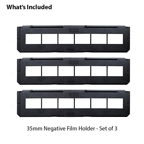 Magnasonic Negativfilmhalter mit langem Fach für 35 mm kompatible Filmscanner, hält 6 Negativbilder, um die Verarbeitungszeit zu beschleunigen, einfach zu bedienen, glättet sanft und schützt