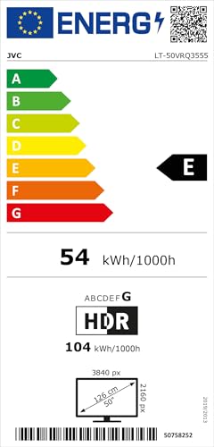 JVC Fernseher 50 Zoll Fire TV 4K QLED Smart TV mit Dolby Vision HDR, Dolby Atmos, Alexa Sprachsteuerung und Triple Tuner, UHD Fernseher LT-50VRQ3555 (2026)