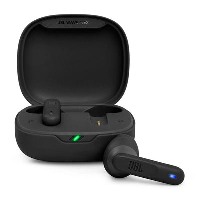 JBL Wave Flex – Kabellose In-Ear Ohrhörer mit IP54- und IPX2-Wasserdichtigkeit – TalkThru- und AmbientAware-Technologie – 32 Stunden Akkulaufzeit – In Schwarz