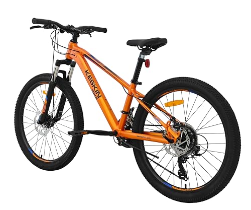 Keskin HT MTB1 24" Kinder Mountainbike – 21-Gang, 2.35" Luftreifen, Scheibenbremsen, Aluminiumrahmen, Orange