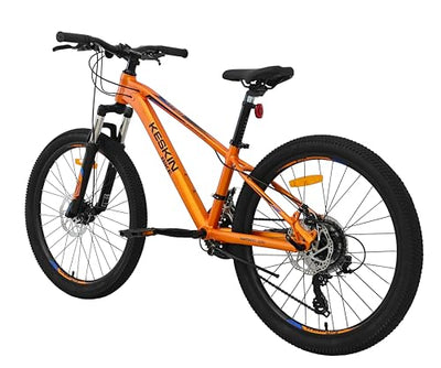 Keskin HT MTB1 24" Kinder Mountainbike – 21-Gang, 2.35" Luftreifen, Scheibenbremsen, Aluminiumrahmen, Orange