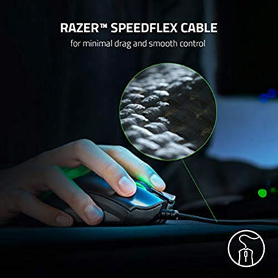 Razer DeathAdder V2 - Kabelgebundene USB-Gaming-Maus mit Optischen Mausschaltern (Focus+ 20K optischer Sensor, 8 Programmierbare Tasten, 5 On-Board-Speicherprofile) Schwarz