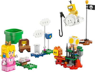 LEGO Super Mario Abenteuer mit der interaktiven Peach, Spielset für Kinder mit gelbem Toad, Nintendo Geschenk für Jungen, Mädchen und alle Gamer ab 6 Jahren 71441