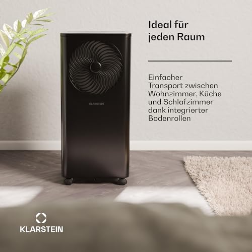Klarstein Mobile Klimaanlage mit Abluftschlauch, 7000 BTU - praktischer Luftentfeuchter, Ventilator & Kühler in einem, inklusive Kit - ideal für Räume bis 25 qm