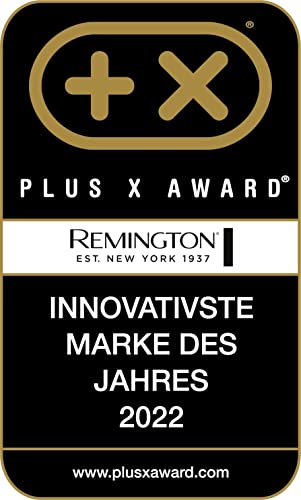 Remington Glätteisen [dreifache Ionen-Technologie: weniger Frizz & statische Aufladung] Pro-Ion (Ultra-Turmalin-Keramikbeschichtung, LCD-Display,150-230°C,Temp.-Boost-Funktion) Haarglätter S7710