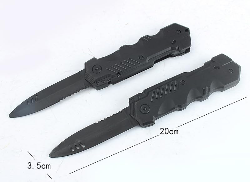 2 Stück verschwindendes magisches Messer, einziehbares Spielzeugmesser, gefälschtes Theatermesser, magisches Messer, Plastik, Scherzartikel magische Requisiten für Erwachsene Aprilscherz