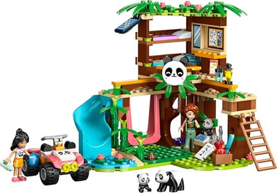 LEGO Friends Panda-Pflegestation - Spielzeug mit Baumhaus, Quad, 2 Mini-Puppen und 3 Panda Figuren - Kreatives Set für Mädchen ab 7 Jahren - 42648
