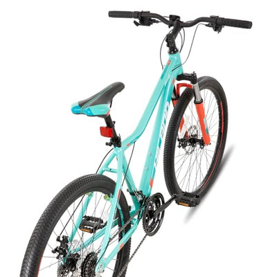 Hiland 26 Zoll Mountainbike für Frauen, 21-Gang mit Lock-Out-Federgabel, Dual-Scheibenbremsen, Aluminium-Rahmen MTB, Erwachsene Damen Damen Fahrrad Herrenfahrrad, Mint Grün