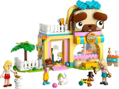 LEGO Friends Geschäft für Haustierzubehör - mit Hund, Katze und Kaninchen als Tierfiguren, 3 Minifiguren und viel Zubehör für die Haustierpflege - Geschenk für Mädchen und Jungen ab 6 Jahren - 42650