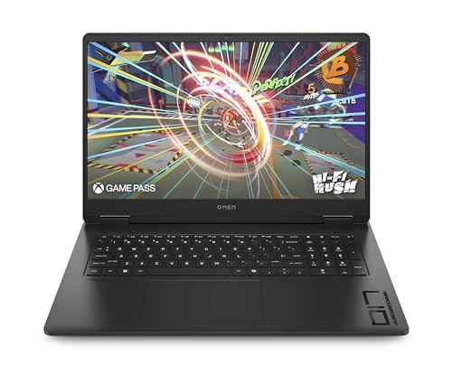 HP Omen Gaming Laptop | 17,3 Zoll FHD-Display - 144 Hz | AMD Ryzen 9 8945HS| 16 GB DDR5 RAM (2x8 GB) | 1TB SSD | NVIDIA GeForce RTX 4060 (8GB) | QWERTZ | Windows 11 Home | Shadow Black