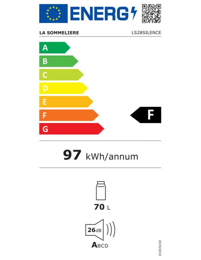 La Sommeliere - Ultra-leiser Hybrid-Weinkühlschrank LS28SILENCE 28 Flaschen