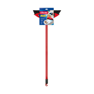 Vileda Multi Besen, mit Teleskopstiel, Kautschukborsten, gegen Tierhaare, Stiellänge 75–130 cm, für alle Böden, ideal auch für Teppiche