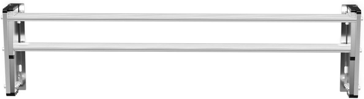 COSTWAY Wäscheständer zur Wandmontage, Wandtrockner ausziehbar aus Edelstahl mit 8 Stangen, platzsparender Wandwäschetrockner, Tragkraft 25 kg, für Waschküche, Badezimmer