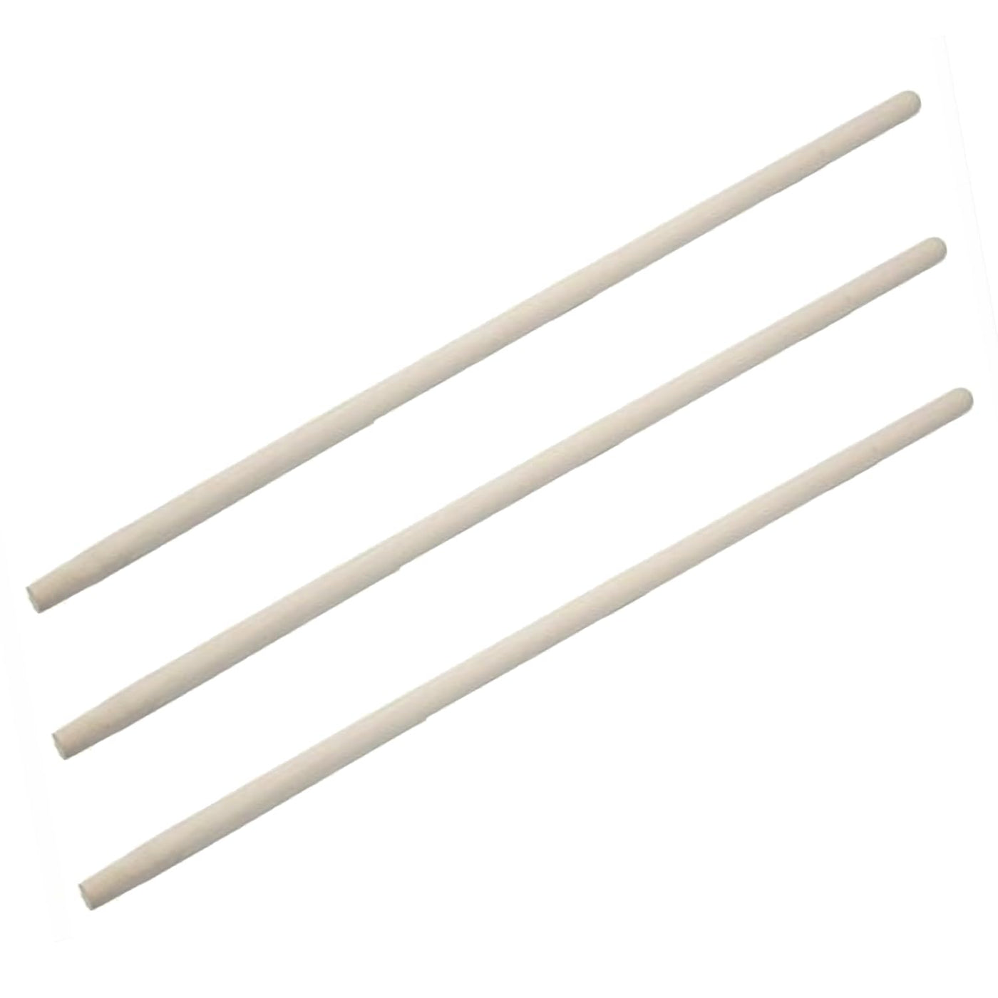 AGROHIT Werkzeugstiel, 3X Holzstiel, Gerätestiel aus Holz, Besenstiel-Set, Stiel für Besen oder Gartengeräte, Bequemer & Stabiler Besenstiel für Garten oder Zuhause, 3 Stück, Ø 2,8 cm, Länge 140 cm