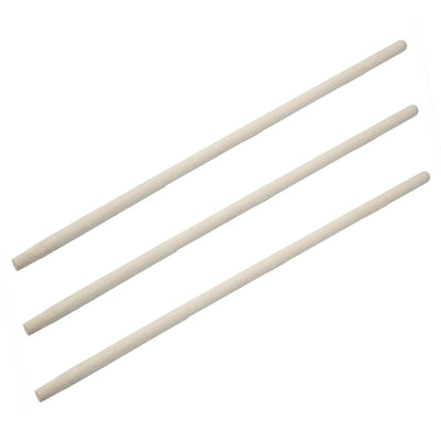 AGROHIT Werkzeugstiel, 3X Holzstiel, Gerätestiel aus Holz, Besenstiel-Set, Stiel für Besen oder Gartengeräte, Bequemer & Stabiler Besenstiel für Garten oder Zuhause, 3 Stück, Ø 2,8 cm, Länge 140 cm