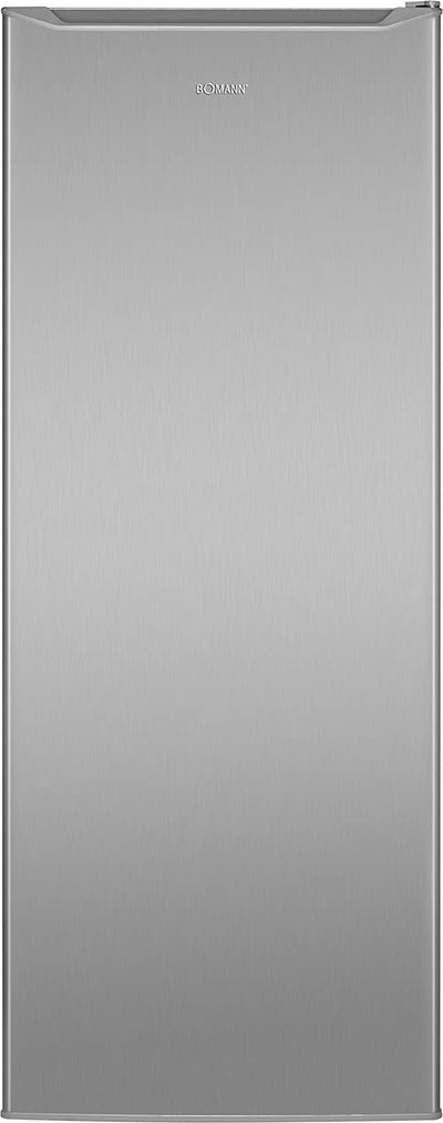 Bomann® Gefrierschrank | Tiefkühlschrank | Freezer | Nutzinhalt 168 Liter | wechselbarer Türanschlag | 4 Sterne Gefrierraum | GS 7340 inox