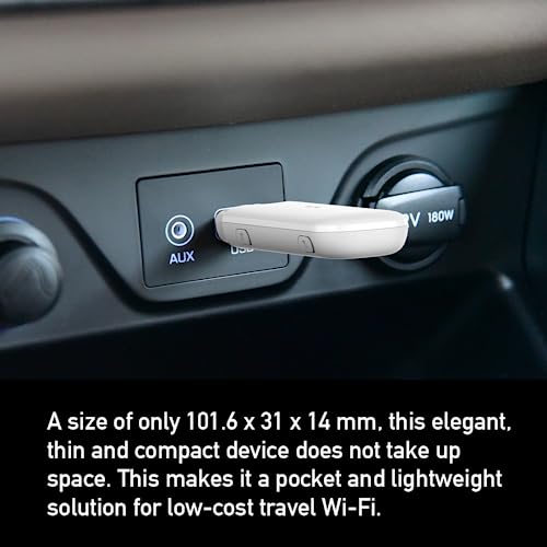 ZTE MF79U Wingle CAT4-4G entsperrtes WLAN-USB-Modem, kostengünstiges Reise-WLAN, 150 Mbit/s, Externe Antennenanschlüsse, Weiß