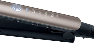 Remington Glätteisen Profi [Hitzeschutzsensor um Haarschäden zu verringern] Keratin Protect (hochwertige Keratin-Keramikbeschichtung mit Mandelöl) Digitales Display, 160-230°C, Haarglätter S8593