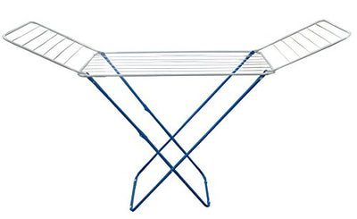 rg-vertrieb Wäscheständer Flügelwäschetrockner blau Wäschetrockner Wäsche Trocknen 18m Länge 184cm x 50cm x 102cm