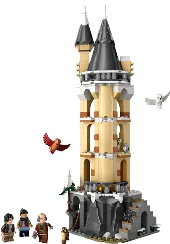 LEGO Harry Potter Eulerei auf Schloss Hogwarts, Abenteuer-Set mit Spielzeug-Tieren und 3 Mini-Figuren, Spielzeug zum Film für Kinder, Geschenk für Mädchen, Jungen und alle Fans ab 8 Jahren 76430