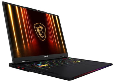 MSI Raider A18 HX Gaming-Laptop, 18" UHD+ Mini-LED 120 Hz Display, AMD Ryzen 9 9955HX3D, NVIDIA GeForce RTX 5080, 64 GB DDR5, 2 TB SSD, Windows 11 Home, QWERTZ Tastatur, A9WIG-080