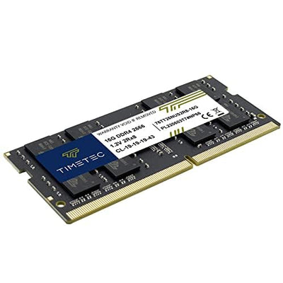 Timetec 16GB DDR4 2666MHz PC4-21300 Non-ECC Unbuffered 1.2V CL19 2Rx8 Dual Rank 260 Pin SODIMM Laptop Notebook PC Computer Speicher RAM Modul Upgrade (16GB)