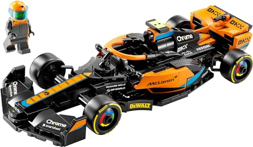 LEGO Speed Champions McLaren Formel 1 Rennwagen 2023, Spielzeug für Kinder ab 9 Jahren, Jungen und Mädchen, die gerne selbstständig Spielen, baubares Fahrzeugmodell, Kinderzimmer-Dekoration 76919