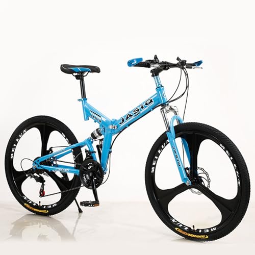 Wmmner Klappbares Mountainbike 24 Zoll 26 Zoll Erwachsenen- Und Studenten-Speedbike Mit Stoßdämpfer Mountainbike Fahrrad/B/24 Zoll