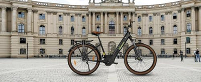 SachsenRAD E-SUV CityBike C5 Centro Riemen mit Diebstahlsicherung, ATB All Terrain E-Bikes Mittelmotor mit tiefem Einstieg,Alarmanlage, Elektrofahrrad Farbe Display Damen Herren Pedelec