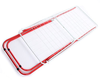 rg-vertrieb Wäscheständer Flügelwäschetrockner rot Wäschetrockner Wäsche Trocknen 18m Länge 184cm x 50cm x 102cm