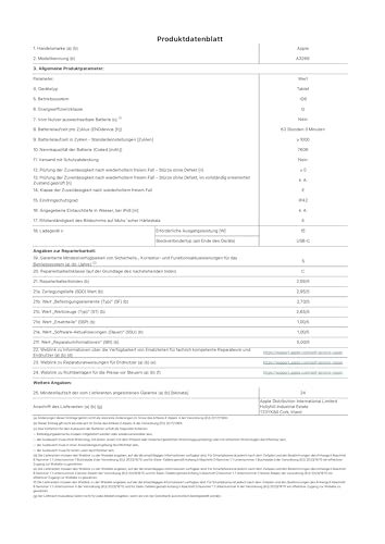 Apple iPad Air 11" mit M3 Chip: Apple Intelligence, Liquid Retina Display, 256 GB, 12 MP Frontkamera/Rückkamera, WLAN 6E, Touch ID, Batterie für den ganzen Tag – Space Grau