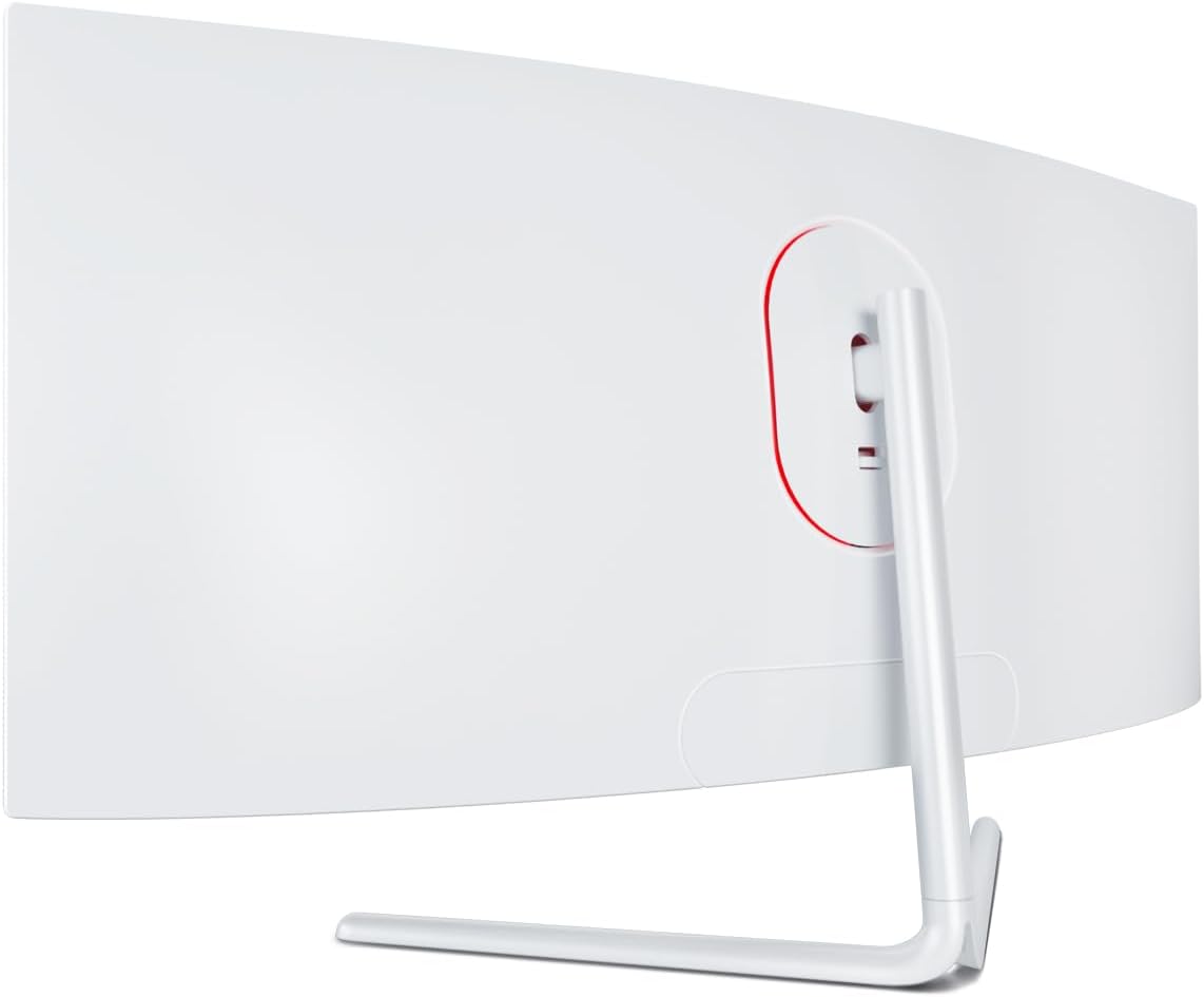 LC-Power LC-M34-UWQHD-100-C-V3 Gaming Monitor 34" Curved Ultra WQHD Display 21:9, 100Hz, 1500R, Adaptive Sync, VA, 1*HDMI, DP, DVI,AUX, schwarz weiß