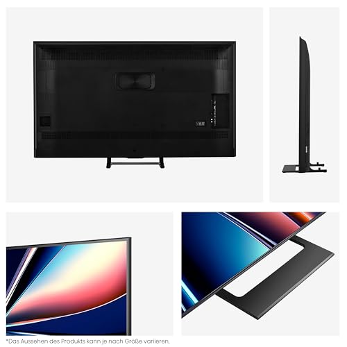 Hisense 55U7Q Fernseher 55 Zoll, 4K Mini LED ULED, Smart TV, Hi-View AI Engine, 144Hz Game Mode Pro, FreeSync Premium, Built in Subwoofer, Dolby Vision IQ Atmos, Airplay, Sprachsteuerung[2025]