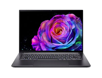 Acer Swift X 14 AI OLED (SFX14-61G-R50J) KI Laptop, Copilot+ PC, 14" WQ2.8K OLED 120Hz Touch-Display, AMD Ryzen Al 7 350, 32GB RAM, 1TB SSD, NVIDIA GeForce RTX 5060, Windows 11, QWERTZ Layout