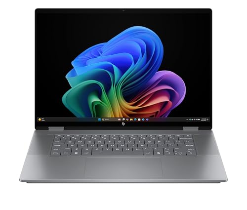 HP OmniBook X Flip 2in1 Next Gen AI Laptop | AMD Ryzen AI 7 350 (8C) | dedizierte NPU für KI | 50NPU Tops | Copilot+ PC | 16" 3K 2880x1800 OLED-Touchscreen | 16GB | 1TB SSD | Win11 | QWERTZ | Silber