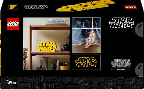 LEGO Star Wars 75407 Star Wars Logo Steinen - Bauset für Erwachsene zum Sammeln - Popkultur-Modell - Ausstellungsstück für das Büro - Geschenkidee für Erwachsene und Jugendliche Fans