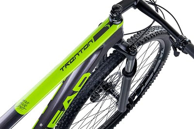 HEAD Unisex - Adult Trenton 1.0 Mountain Bike, Grey Metallic/Green, 53