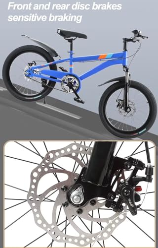 LSQXSS Mountainbike für Jugendliche, Singlespeed-Fahrrad mit stoßgedämpfter Vordergabel, Doppelscheibenbremsen, Stadtrad, höhenverstellbarer Sattel, Komfortables Cruiser-Bike