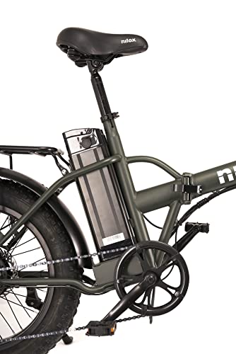 Nilox, E-Bike X8 Plus, Elektrofahrrad mit Tretunterstützung, 70 km Autonomie, 36 V - 250 W Brushless High Speed