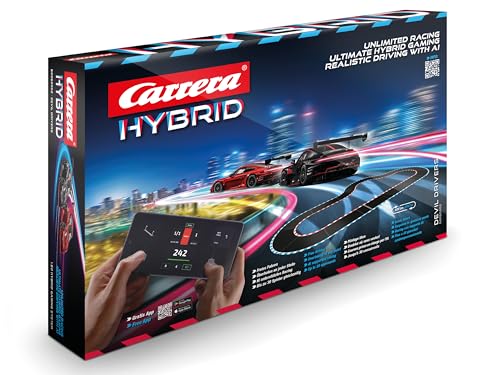 Carrera HYBRID Devil Drivers, Rennspaß der neuen Generation, Legendäre Rennboliden Porsche 911 GT3 R im Maßstab 1:50, Hybrid Technologie mit KIIUnterstützung, Steuerung per SmartphoneIApp