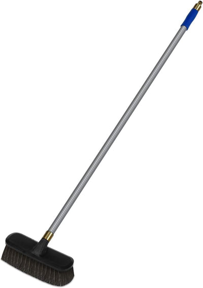 LEWI Waschbürsten-Set Reinigungs-Set Reinigungsbürste Wasch-Bürste Autowäsche Glasflächen-Reinigung (Länge:118 cm Mischhaar mit 1/4 Zoll Gewinde)