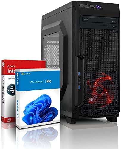 Ryzen7 Gaming PC mit 3 Jahren Garantie! AMD Ryzen7 4700 16-Thread Prozessor, 4 GHz | 16GB | 512 GB SSD | Geforce GTX 1650 4 GB DDR5 | DVD±R/RW | Win11 Pro | WLAN | 6x USB 3.0 | MS Office #6457