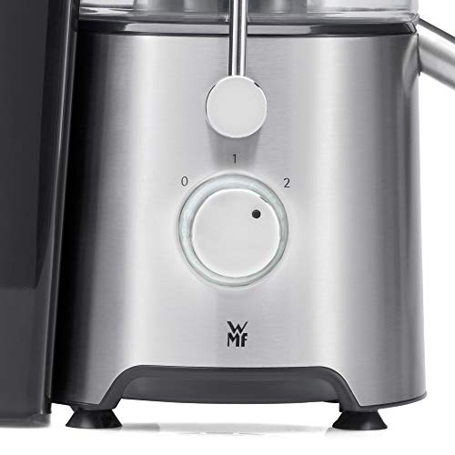 WMF Kult X Entsafter elektrisch Obst Gemüse aus Edelstahl, 500W, Saftmaschine, Slow Juicer für große Fruchtstücke, Saftkrug 1,2l, Schaumfilter, 2 Geschwindigkeitsstufen, edelstahl matt