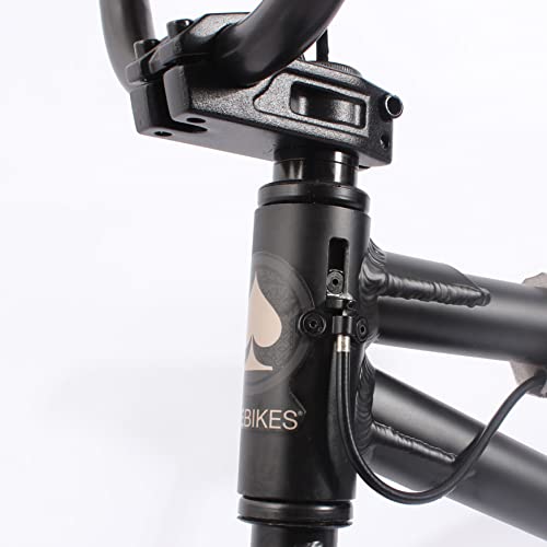 KHEbikes BMX Fahrrad Black Jack, 20 Zoll, schwarz Aluminium, patentierter Affix 360° Rotor, für Kinder und Jugendliche, superleichtes Gewicht - nur 10,2kg!