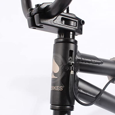 KHEbikes BMX Fahrrad Black Jack, 20 Zoll, schwarz Aluminium, patentierter Affix 360° Rotor, für Kinder und Jugendliche, superleichtes Gewicht - nur 10,2kg!