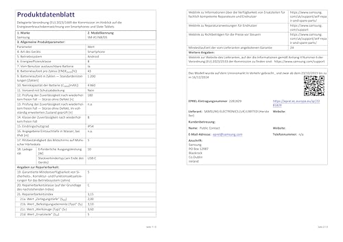 Samsung Galaxy A17 5G AI Smartphone, KI-Handy mit Android, Dünner 7,5-mm-Rahmen, 50-MP-Kamera, 256 GB Speicher, 8 GB RAM, 5.000-mAh-Akku, Black, 2,5 Jahre Herstellergarantie [Exklusiv auf Amazon]
