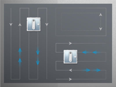 HUTT W9 Fensterputzroboter mit 150ml Panorama-Tank (3800Pa Saugleistung, Kanten- und Hinderniserkennung, Für Glas, Fliesen, Wintergärten, Spiegel etc, 13 Sensoren, Sicherungsseil, 4X Reinigungstuch)
