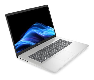 HP Laptop mit 17,3" FHD Display, Intel Core i5-1334U, 16 GB DDR4 RAM, 512 GB SSD, Intel Iris Grafik, Windows 11, QWERTZ, Silber inkl. 25 GB Dropbox-Speicher für 12 Monate