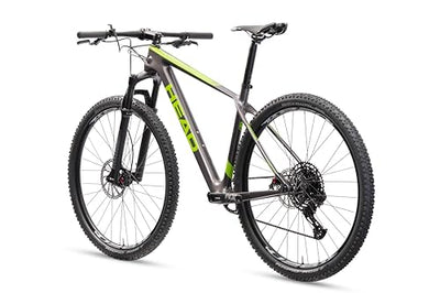 HEAD Unisex - Adult Trenton 1.0 Mountain Bike, Grey Metallic/Green, 53