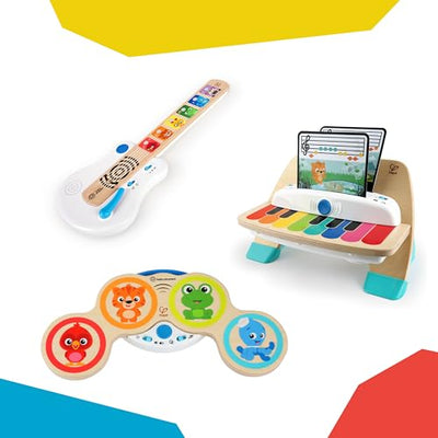 Baby Einstein, Hape, Strum Along Songs Magic Touch Holzspielzeug, Musikspielzeug Gitarre aus Holz, Elektronische Musikinstrumente, Aktivität und Sensorisches Spielzeug für Kinder, ab 6 Monaten